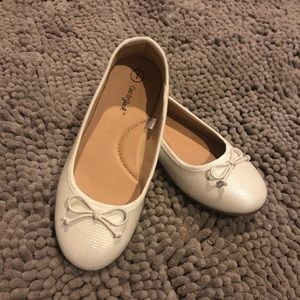 Girls White Flats